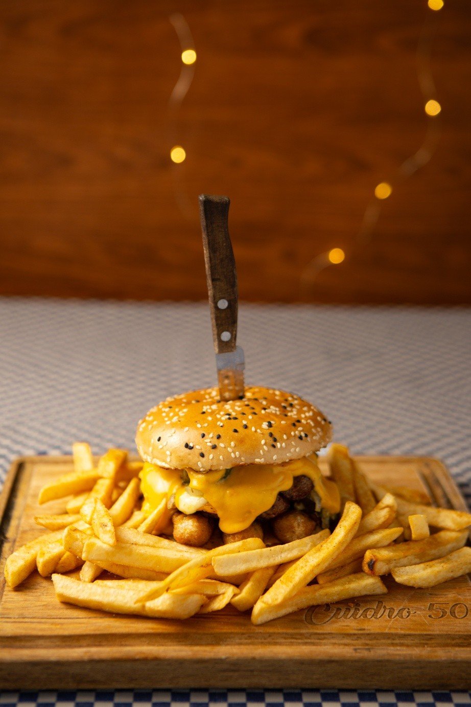 Hamburguesa artesanal BBQ Ribs La Paz