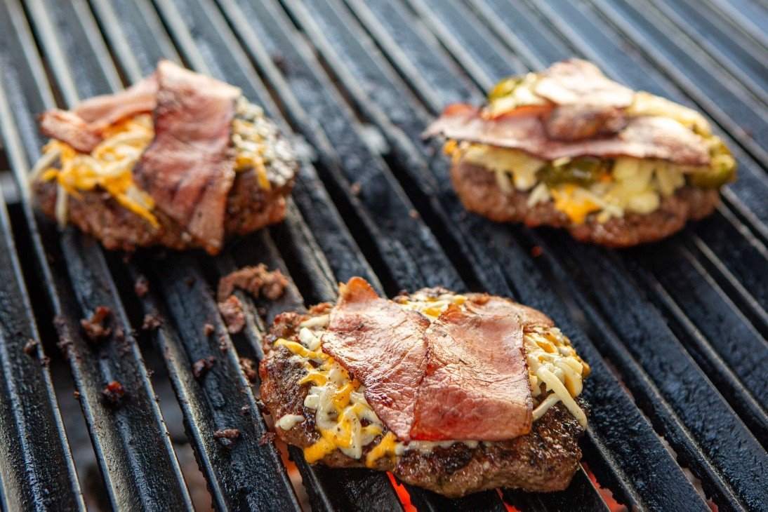 Hamburguesa doble tocino BBQ La Paz