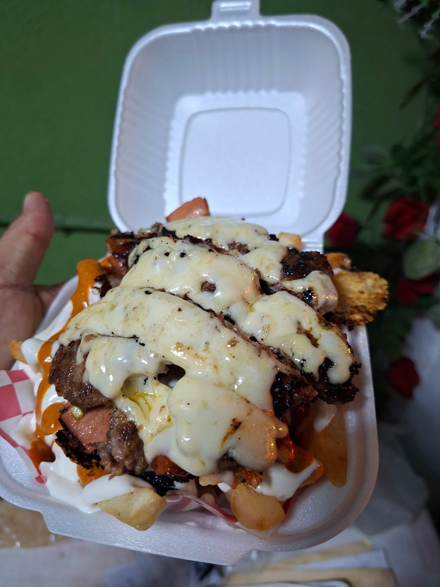 Dedos de queso y aros de cebolla El Tacho